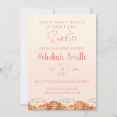 Invitation à la douche à rouleaux de cannelle (Devant)