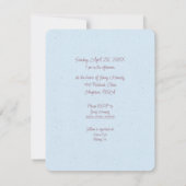 Invitation à la douche à thé nuptiale (Dos)