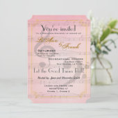 Invitation à la douche à thème musical (Debout devant)