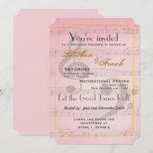 Invitation à la douche à thème musical (Devant / Derrière)