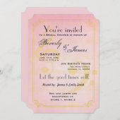 Invitation à la douche à thème musical (Devant / Derrière)