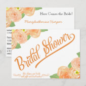 Invitation à la douche Abstraite de la marée (Devant / Derrière)