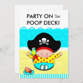 invitation à la douche bébé (Devant / Derrière)