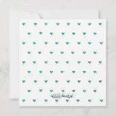 Invitation à la douche Bleue Bébé Aimé (Dos)