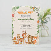 Invitation à la douche Boho woho (Debout devant)