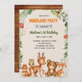 Invitation à la douche Boho woho (Devant / Derrière)