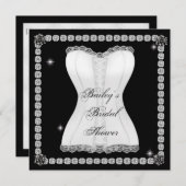 Invitation à la douche BRIDAL BLING (Devant / Derrière)