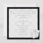 Invitation à la douche BRIDAL BLING (Dos)