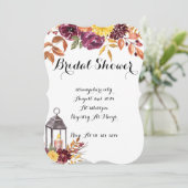 INVITATION À LA DOUCHE BRIDALE, CHUTE ET INVITATIO (Debout devant)