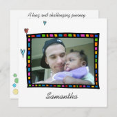 invitation à la douche d'adoption (Devant / Derrière)