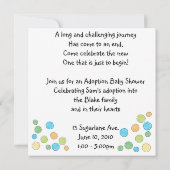 invitation à la douche d'adoption (Dos)