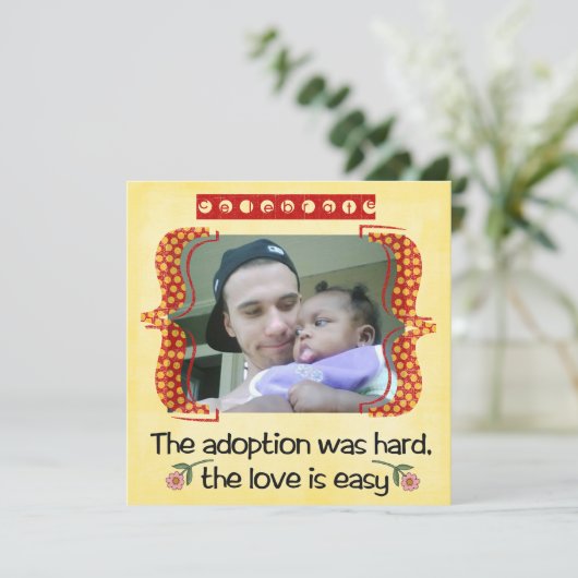 invitation à la douche d'adoption (Debout devant)