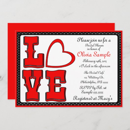 Invitation à la douche d'amour (Devant / Derrière)