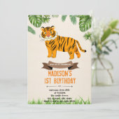 Invitation à la douche d'anniversaire de Tiger (Debout devant)