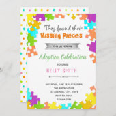 Invitation à la douche d'anniversaire pour l'adopt (Devant / Derrière)