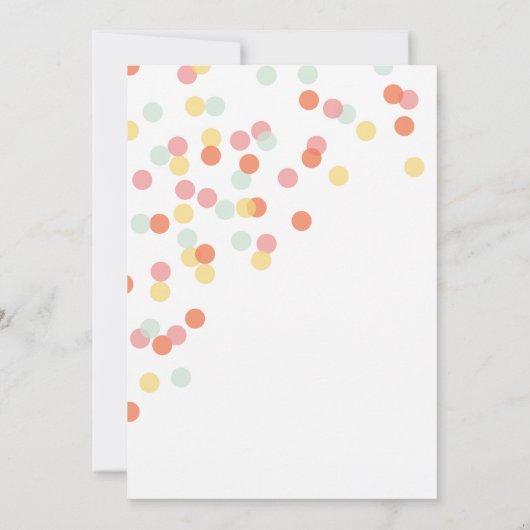 Invitation à la douche d'arrosage (Dos)