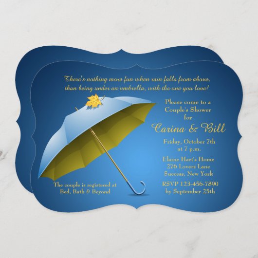 Invitation à la douche d'automne (Devant / Derrière)