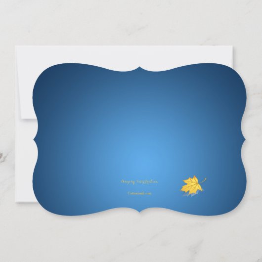 Invitation à la douche d'automne (Dos)