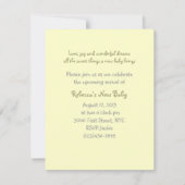 invitation à la douche de bébé de l'ours en peluch (Dos)