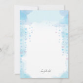 Invitation à la douche de bébé éléphant (Dos)