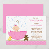 Invitation à la douche de bébé saupoudrée pour une (Devant / Derrière)