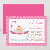Invitation à la douche de bébé saupoudrée pour une (Devant / Derrière)