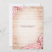 Invitation à la douche de bonfire Couple (Dos)