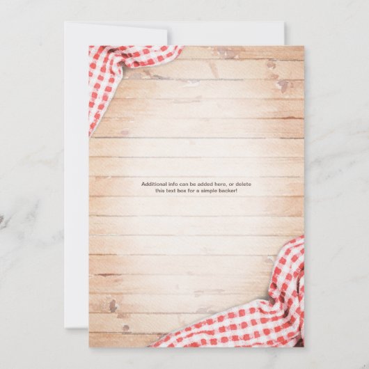 Invitation à la douche de bonfire Couple (Dos)