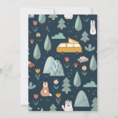 Invitation à la douche de camping (Dos)