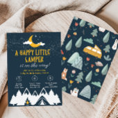 Invitation à la douche de camping