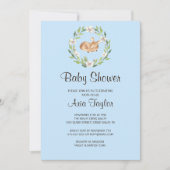 Invitation à la douche de cerf dormant fleuri (Devant)