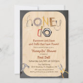 Invitation à la douche de couple Honey Do (Devant)