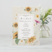 Invitation à la douche de crème de tournesol été v (Debout devant)