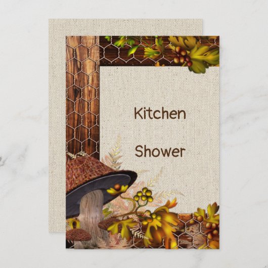 Invitation à la douche de cuisine (Devant / Derrière)