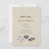 Invitation à la douche de cuisine (Dos)