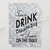 Invitation à la douche de Hollywood Glam Couple (Devant / Derrière)