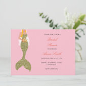 Invitation à la douche de la femme de ménage rose  (Debout devant)