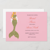 Invitation à la douche de la femme de ménage rose  (Devant / Derrière)