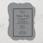 Invitation à la douche de la lingerie rose Neglige (Devant / Derrière)