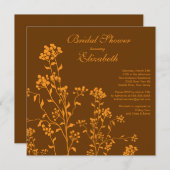 Invitation à la douche de la marée de Mod Fall (Devant / Derrière)