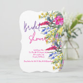 Invitation à la douche de la mariée botanique (Debout devant)