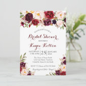 Invitation à la douche de la mariée de Bourgogne (Debout devant)