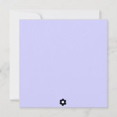 Invitation à la douche de la mariée de couleur vio (Dos)