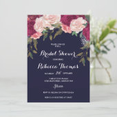 Invitation à la douche de la marine florale bordea (Debout devant)