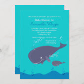 Invitation à la douche de la mère et du bébé balei (Devant / Derrière)