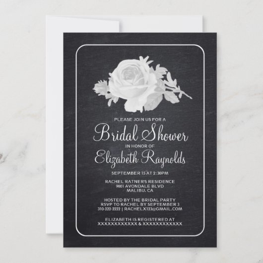 Invitation à la douche de la nuptiale de la Russie (Devant)