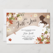 Invitation à la douche de la nuptiale Fall in Love (Devant)