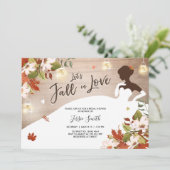 Invitation à la douche de la nuptiale Fall in Love (Debout devant)