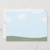 Invitation à la douche de la petite fille de Woodl (Dos)