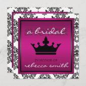 Invitation à la douche de la reine (Devant / Derrière)